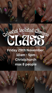 Celestial Isolated Chrome Nail Art Class